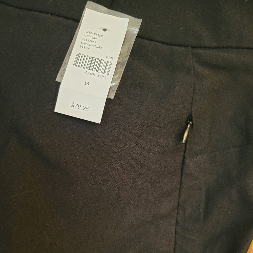 Lane Bryant Black Ankle Cropped Pants